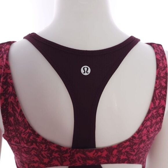 Lululemon Burgundy Built In Bra Athletic Womens Size 6 Tank Top - Picture 7 of 11